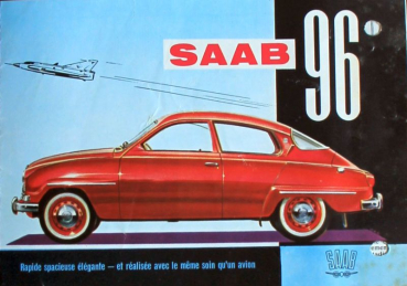 Saab 96 Modelprogram 1960 Carbrochure (10175)